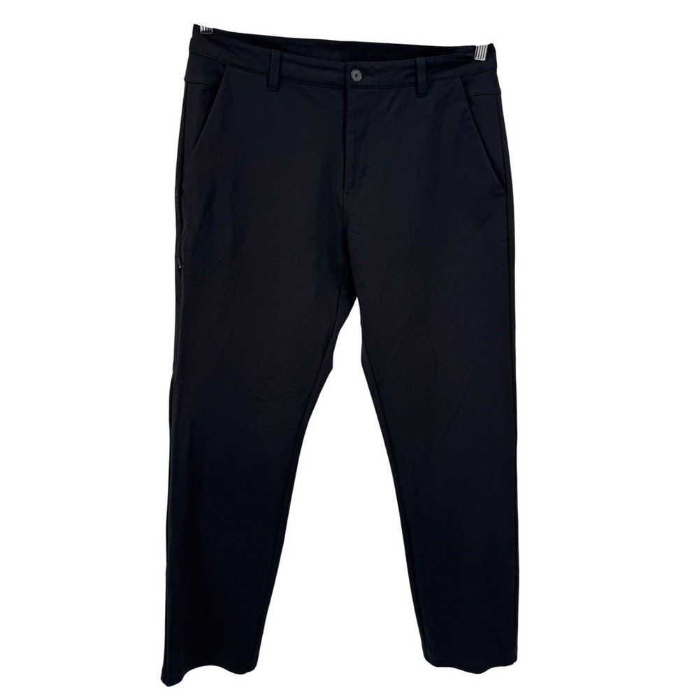 BYLT Premium Basics Everyday Pant Mens 36 Black Stretch Tech Chino Trousers
